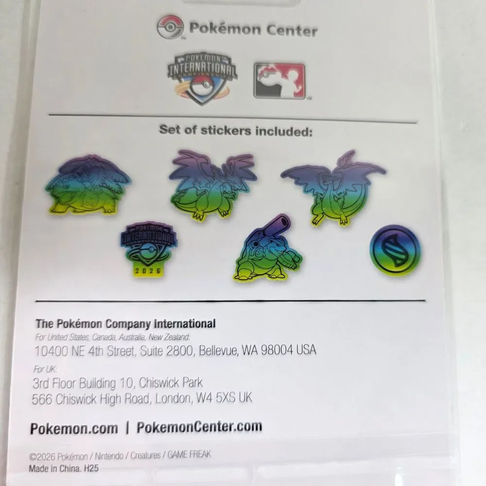 Pokémon Center NAIC 2026 Pokemon International Championship Exclusive Stickers